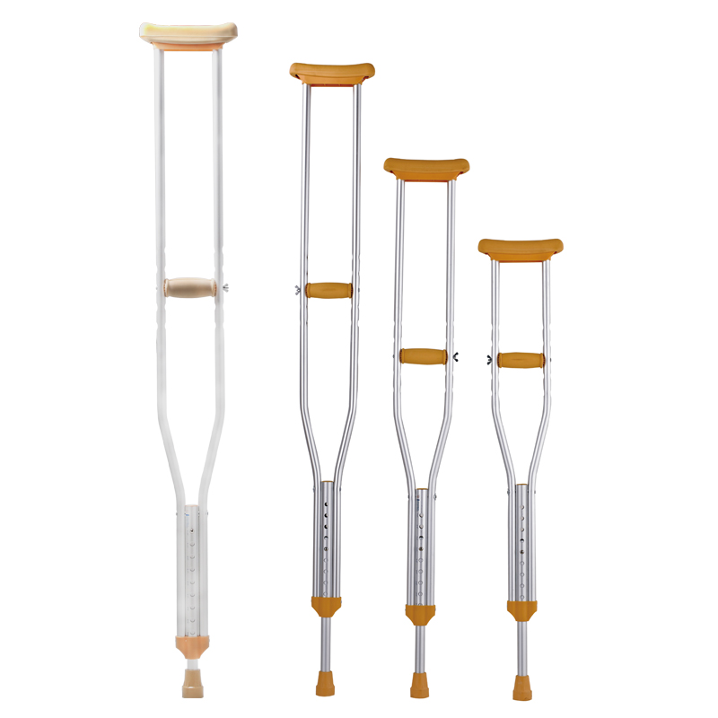 Best selling adjustable underarm crutches aluminum walking stick