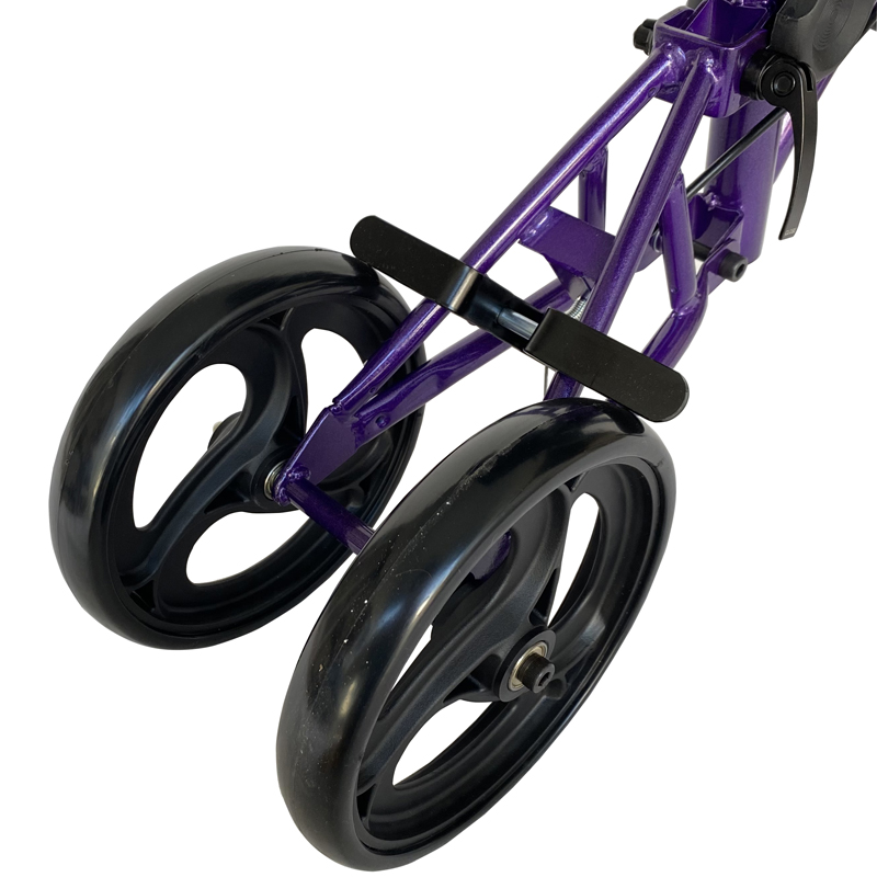 Steel knee walker new style walker with different color foam knee pad two united brakes with a shopping bag