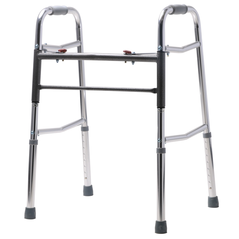 Supply Walking Frame Aluminium Heavy Duty Frame Two-button Folding ...