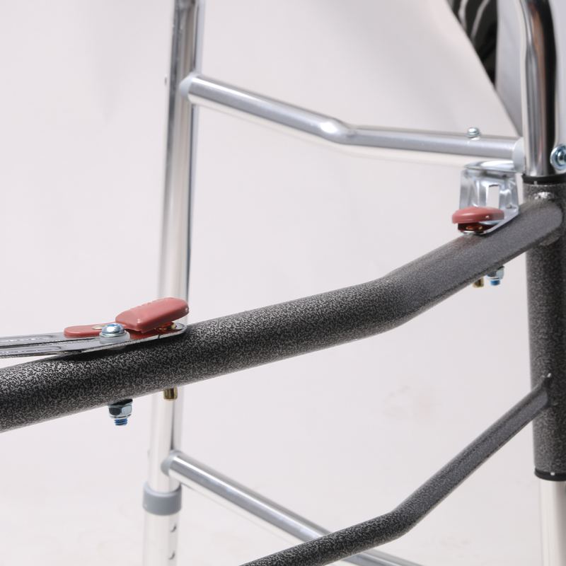 Walking Frame Aluminium Heavy Duty Frame Two-button Folding Walker