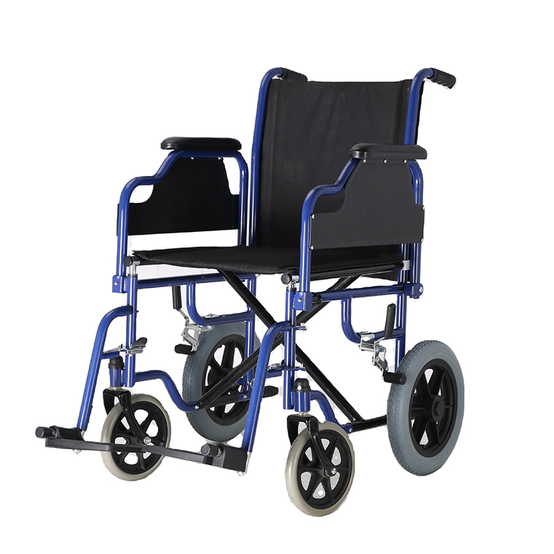 Steel folding transit wheelchair TRANSIT WHEELCHAIR