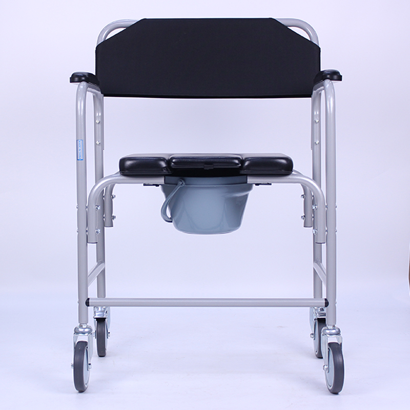 Supply Folding Height Comfortable Adjustable Commode Chair Wheelchair ...