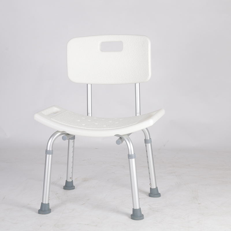 Aluminum Height adjustable backrest shower chair