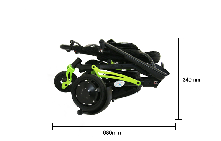 carbon fiber folding electric wheelchair