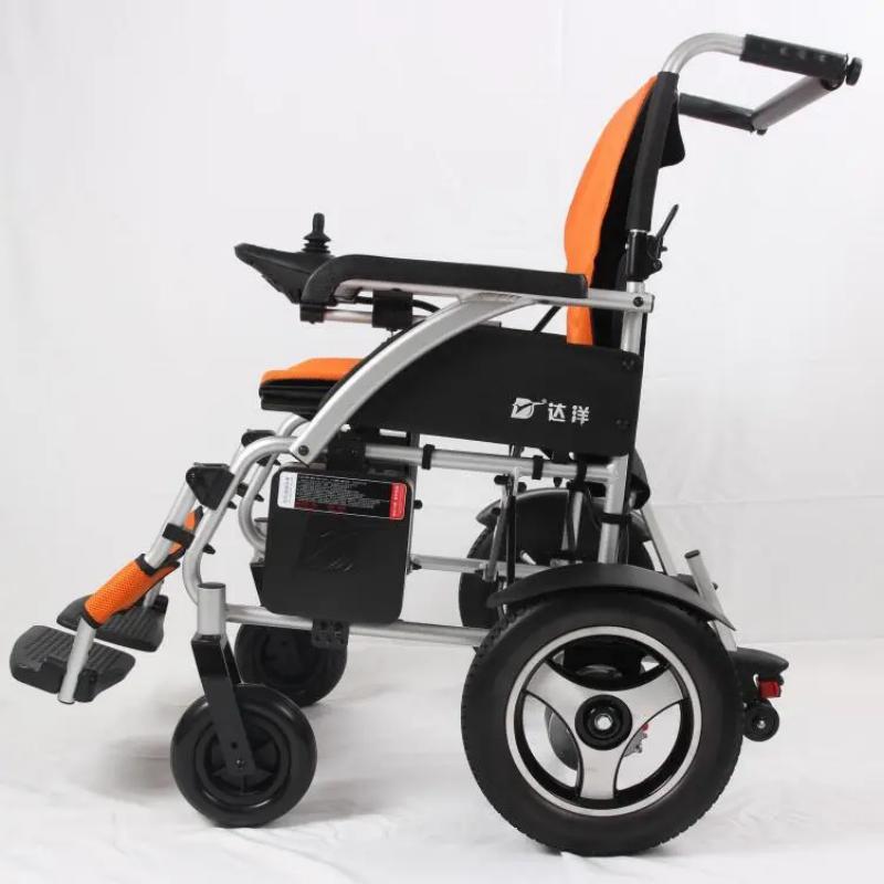 How many miles can a fully charged electric wheelchair travel?