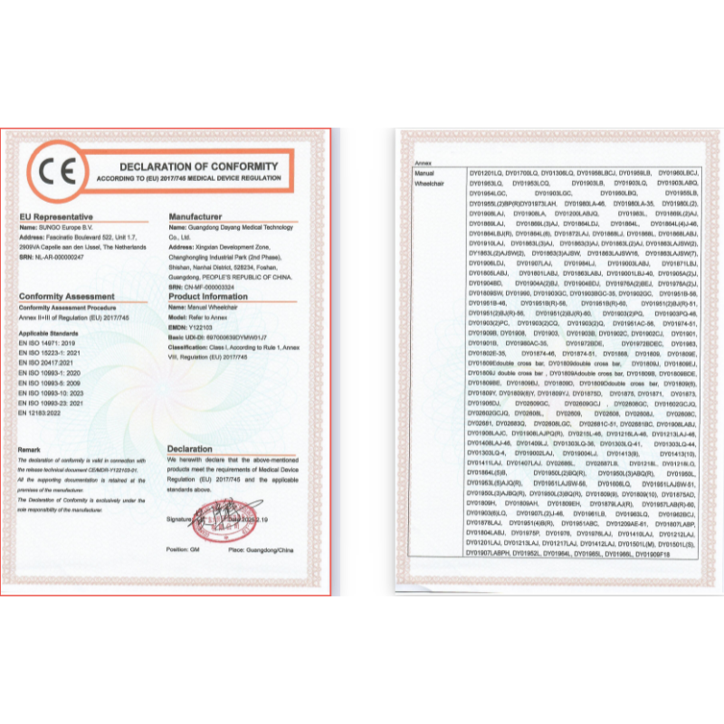 manual wheelchair DOC