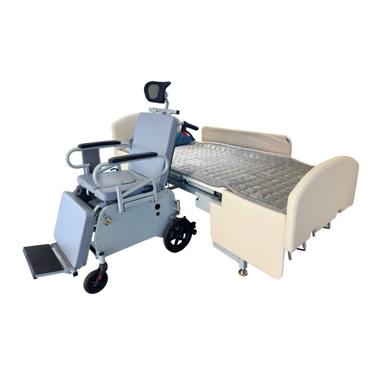 Wheelchair-equipped Nursing Bed Suitable for Various Scenarios