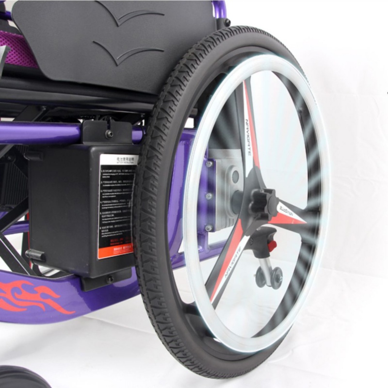 purple wheelchair