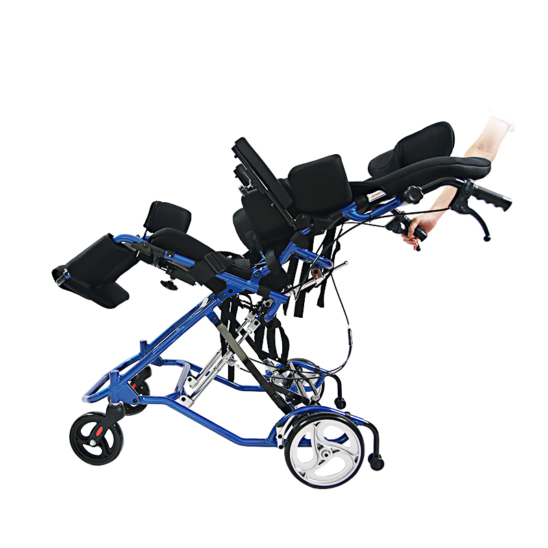 Adjustable Aluminum Alloy Wheelchair for Children with Hemiplegia