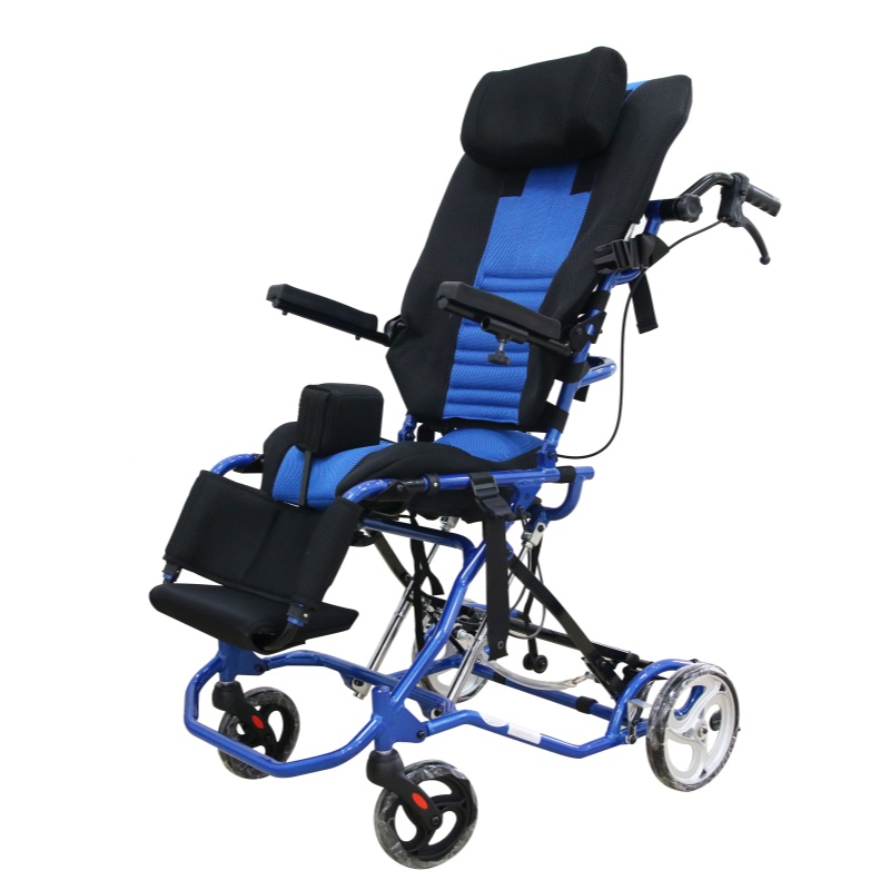Adjustable Aluminum Alloy Wheelchair for Children with Hemiplegia