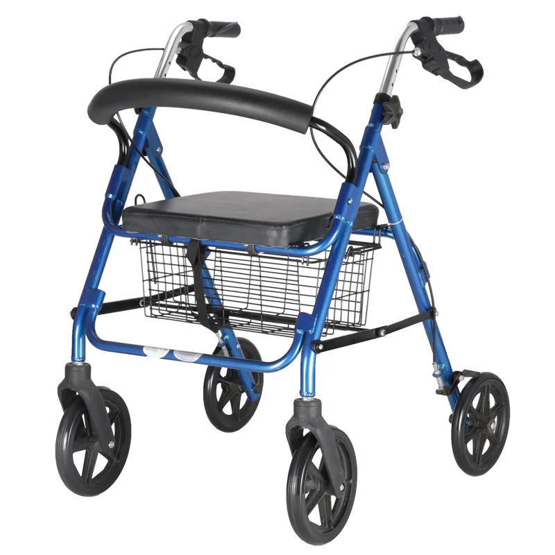 Should Seniors Use Walking Sticks or Rollator Walkers?