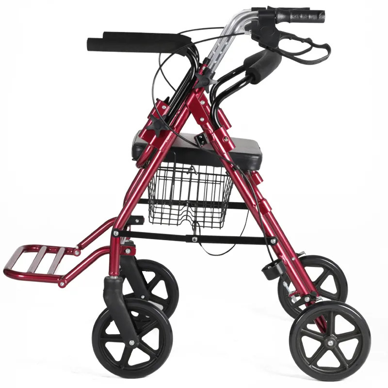 four-wheeled rollator