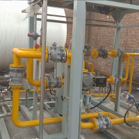 Gas regulating skid
