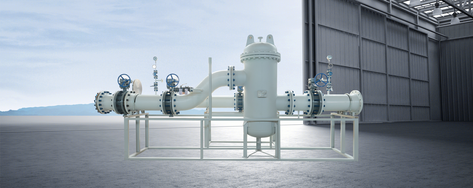 <br>Natural gas measuring skid<br/>