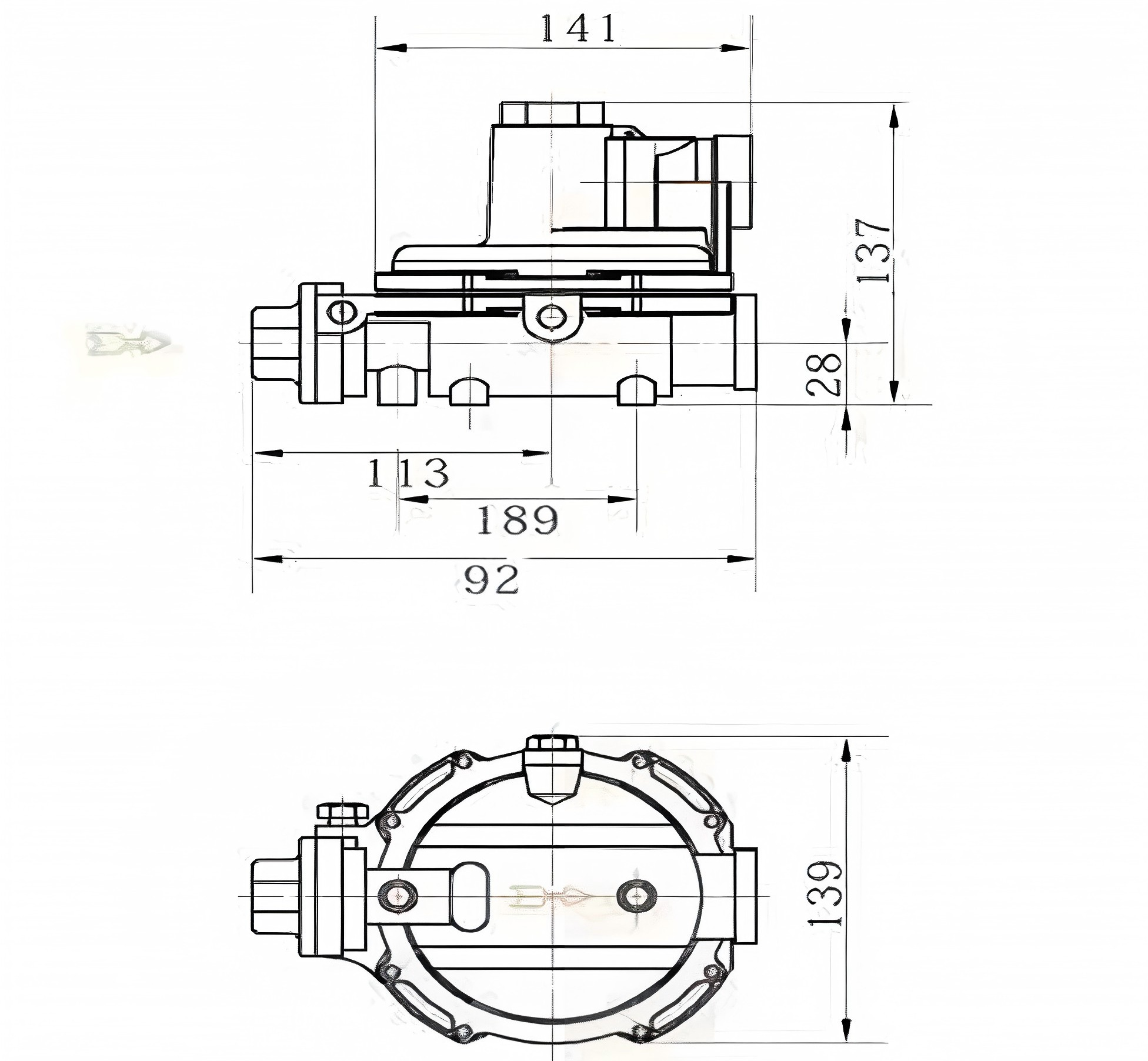 2nd Stage Regulator Gas Pressure Regulating Valve