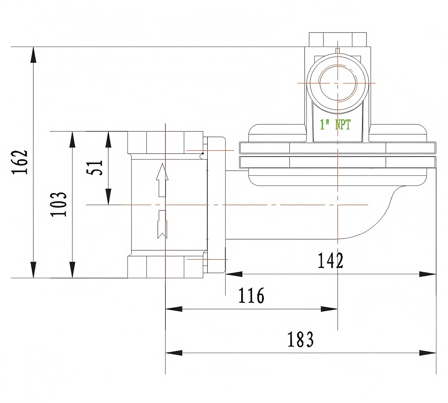 Internal orifice gas regulator for boiler