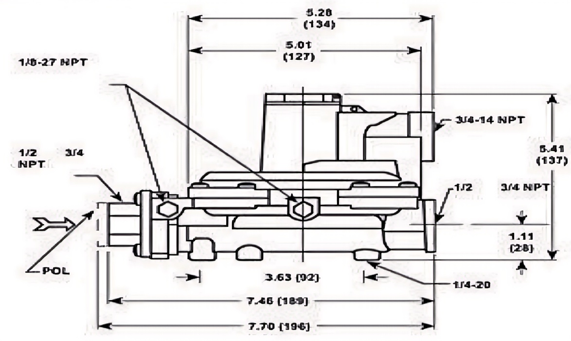 1st Stage Regulator Gas Pressure Regulating Valve