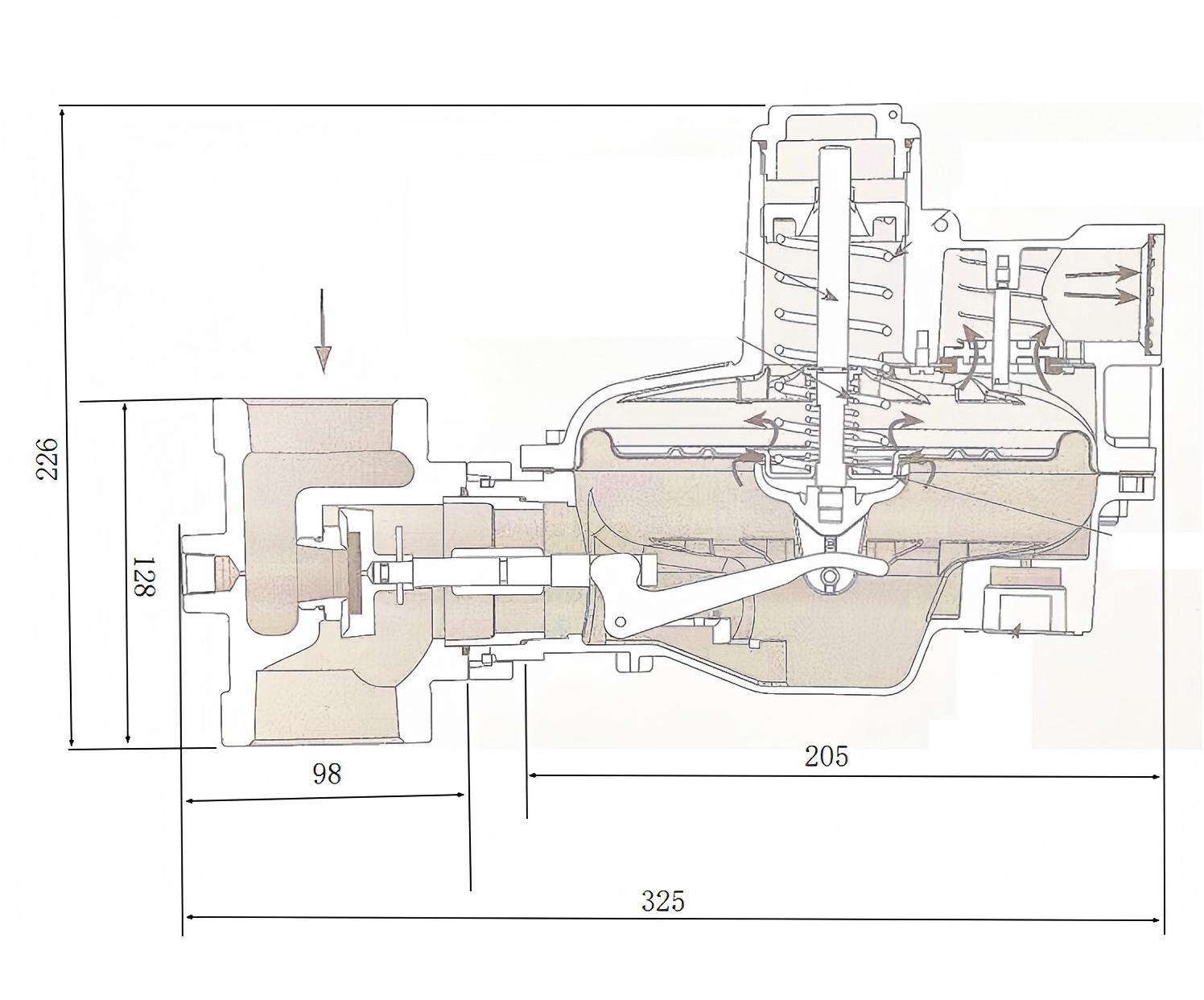 Multi-Gas First Stage Regulator 70 mbar Outlet
