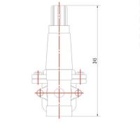 منظم غاز أساسي صناعي ١.٧٢ ميجا باسكال | منافذ DN٥٠ معاهدة حظر الانتشار النووي | تصنيف أمان إس جي 15