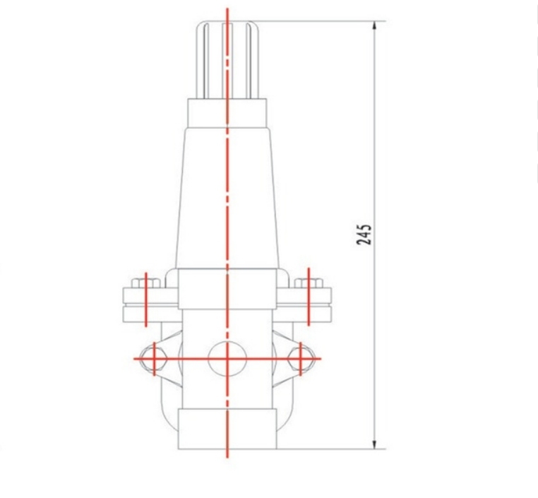 منظم غاز أساسي صناعي ١.٧٢ ميجا باسكال | منافذ DN٥٠ معاهدة حظر الانتشار النووي | تصنيف أمان إس جي 15