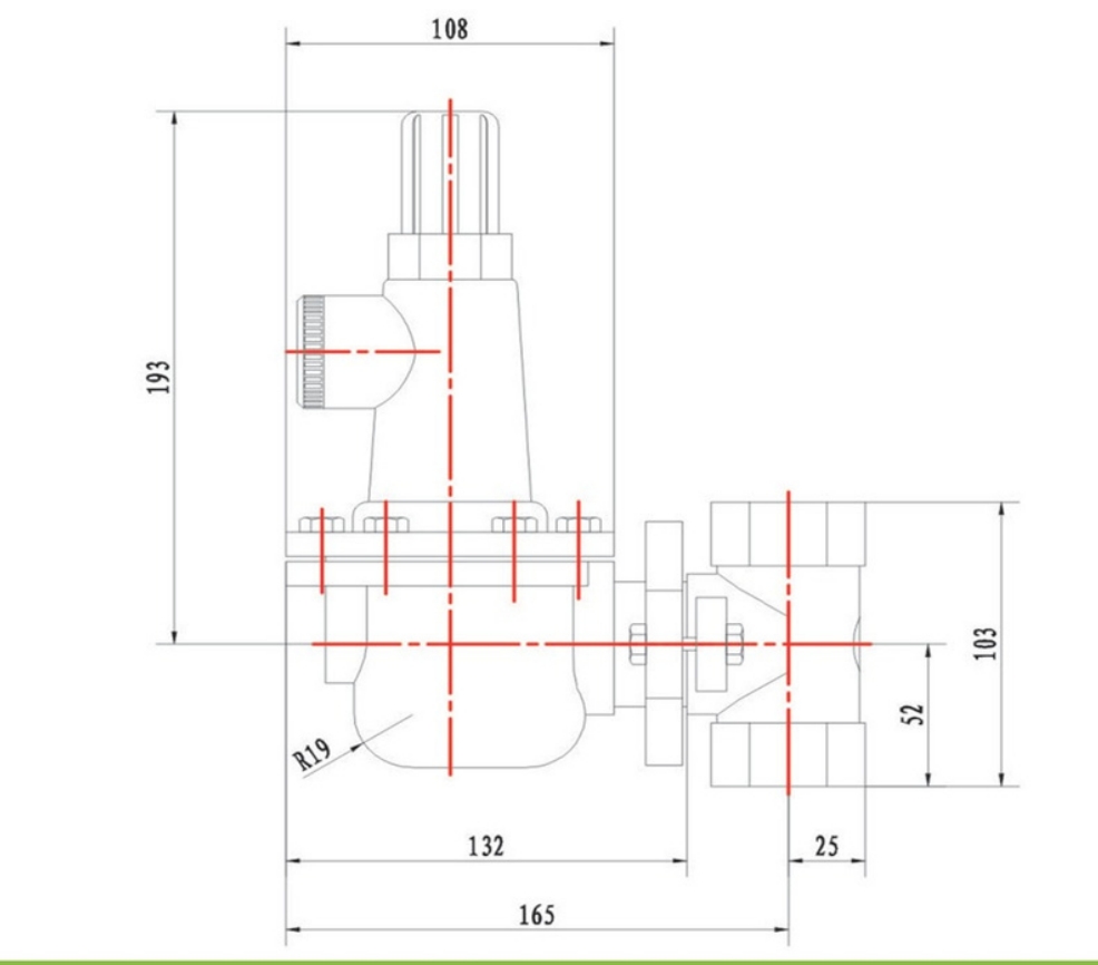 Industrial Gas Valve 500 Nm³/h AC10