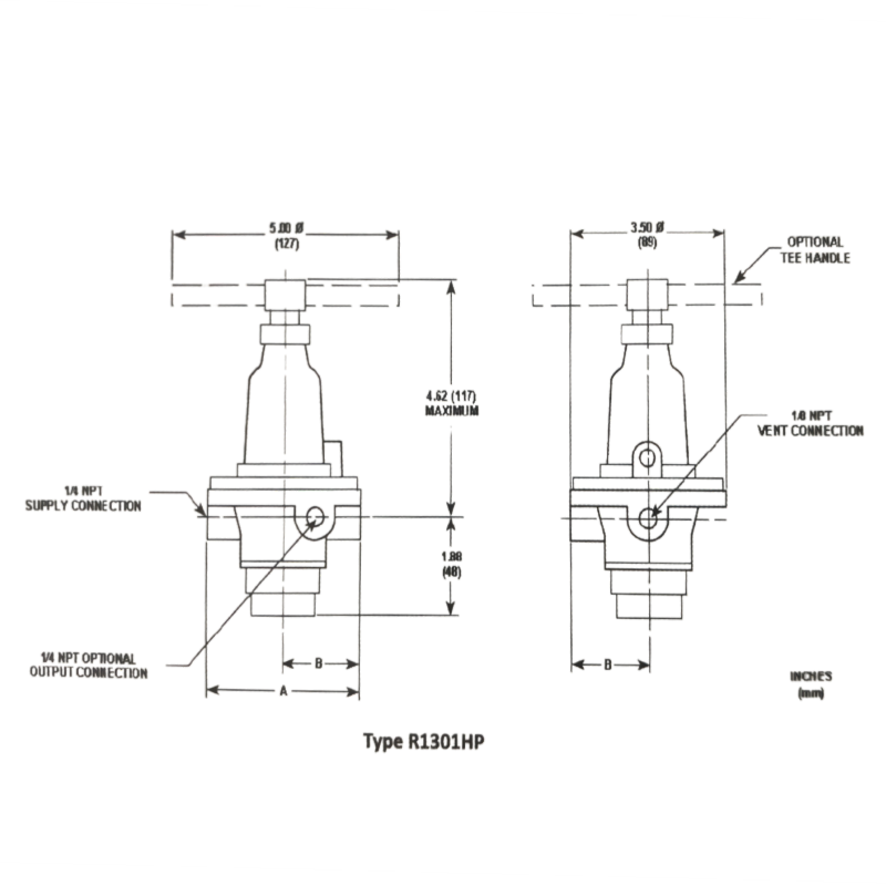 Регулятор газа с фильтром, клапаном регулировки давления