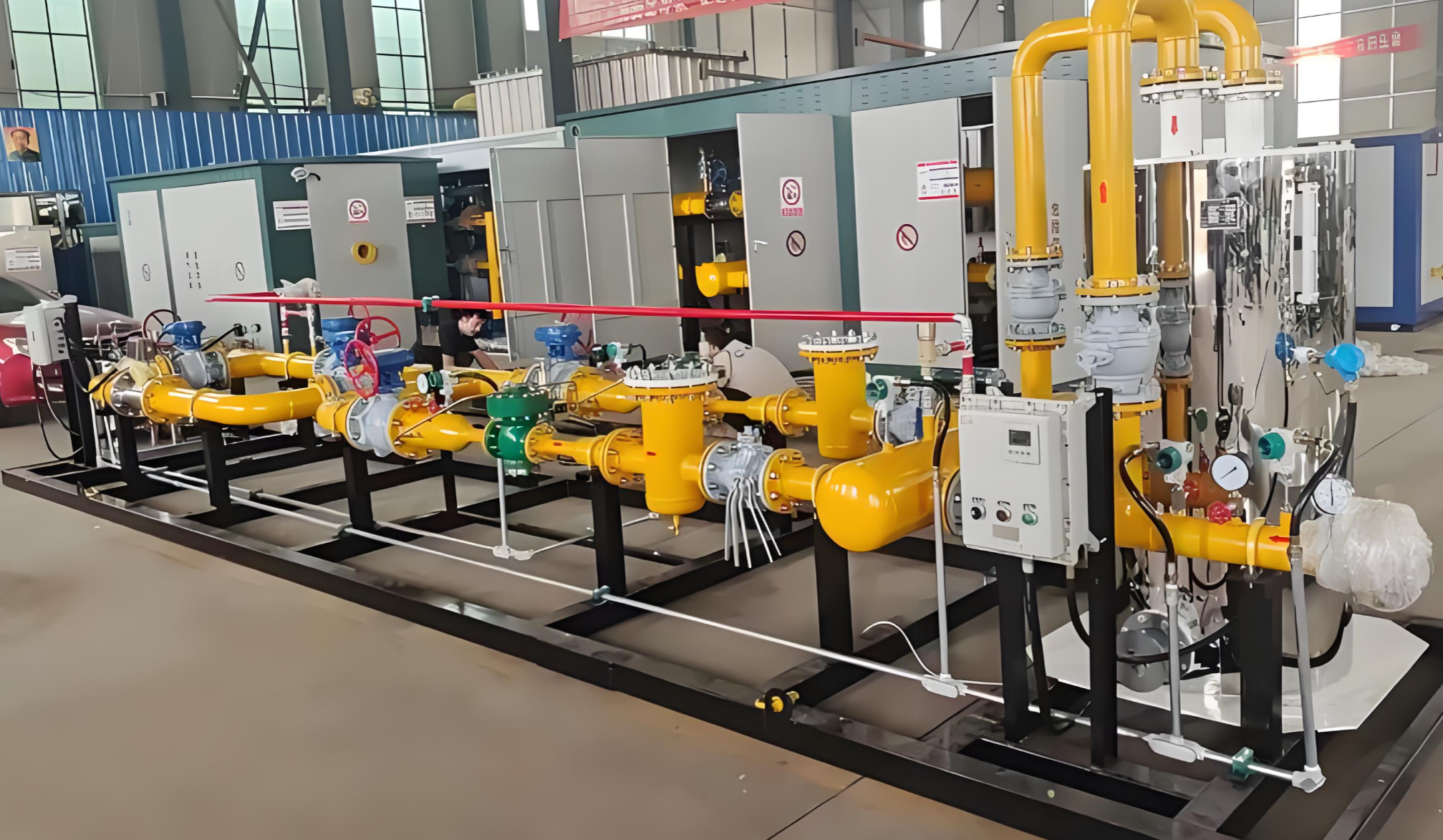 Natural Gas Metering and Regulation Skid