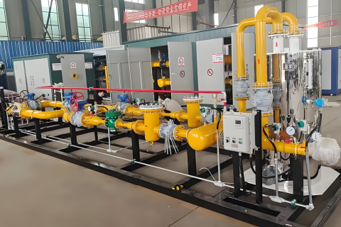 Gas Pressure Reduction and Metering Skid