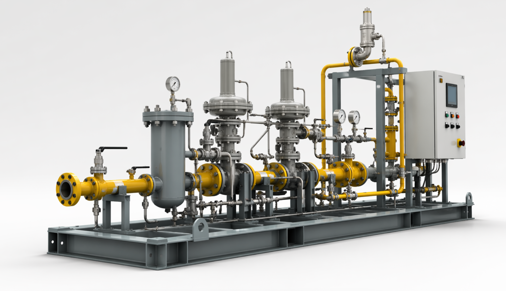 Industrial Gas Regulating Skid