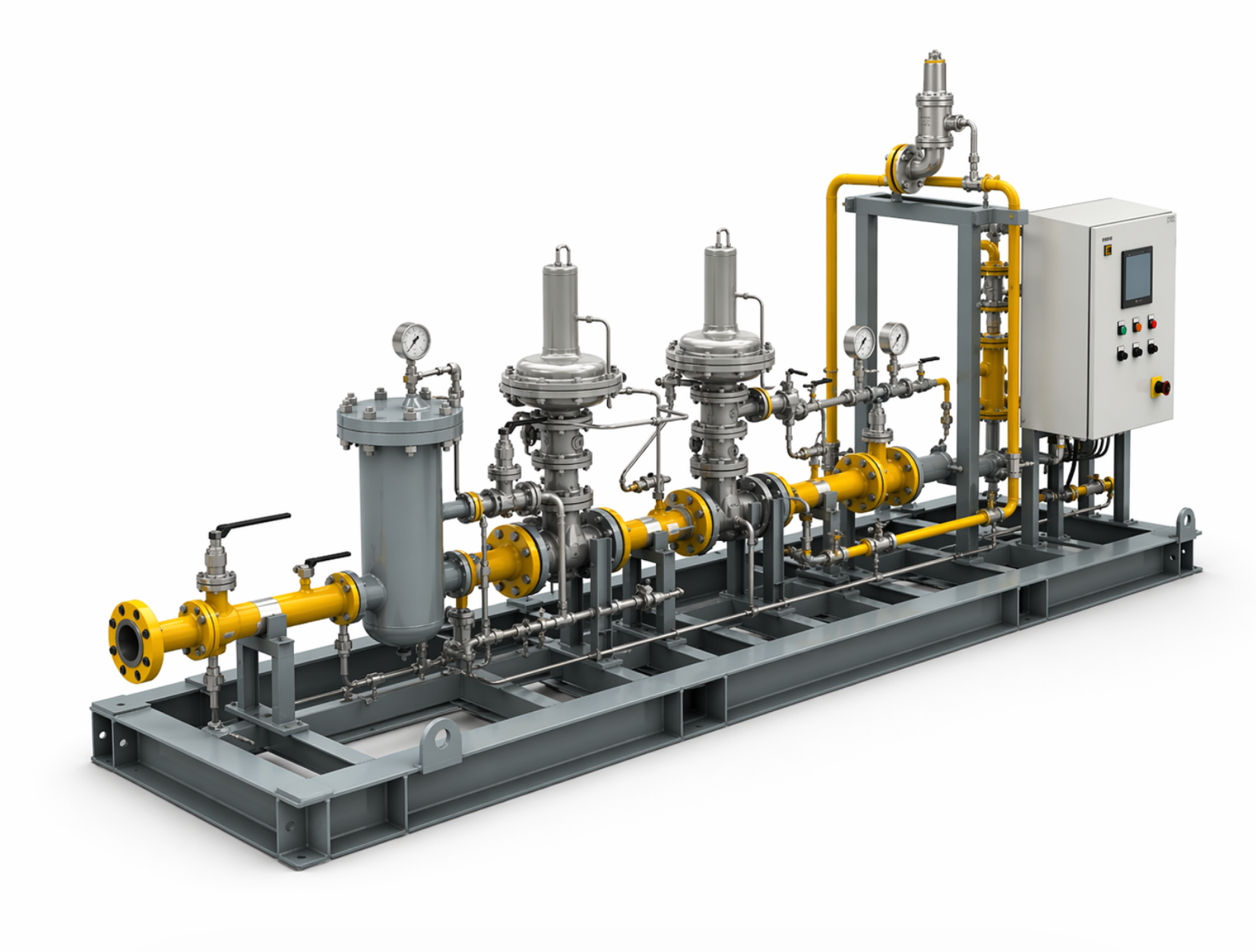 Gas Pressure Reduction Skid