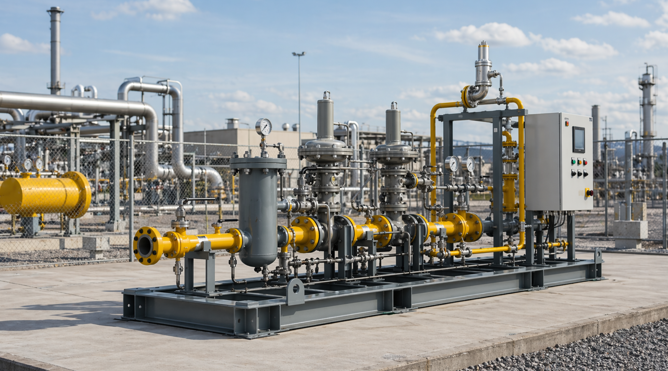 Industrial Gas Regulating Skid