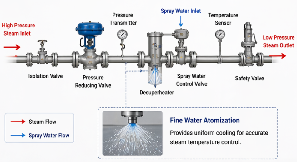 Steam Desuperheating System Steam Desuperheating System