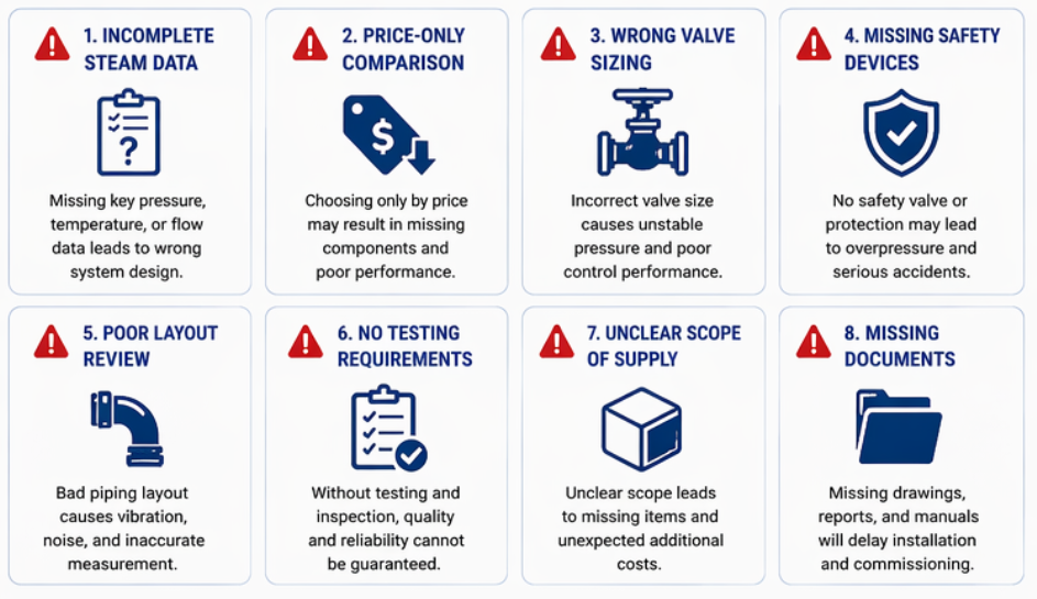 Steam Pressure Reducing System Mistakes Steam Pressure Reducing System Mistakes