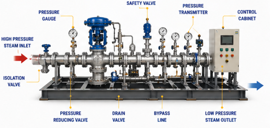 Steam Pressure Control Skid