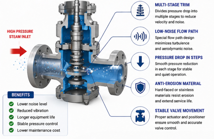 Low Noise Steam Control Valve