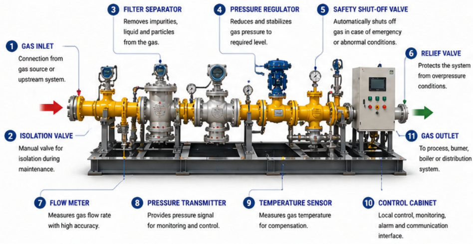 Gas Regulating Skid