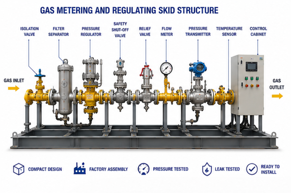 Natural Gas Pressure Regulating Skid Natural Gas Pressure Regulating Skid