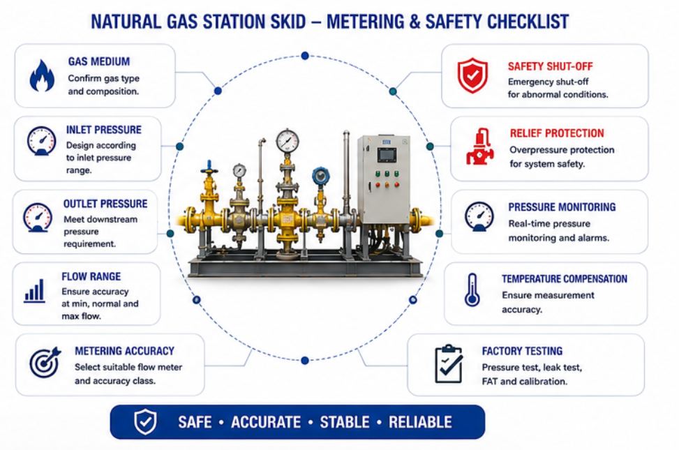 Gas Metering And Regulating Skid Gas Metering And Regulating Skid