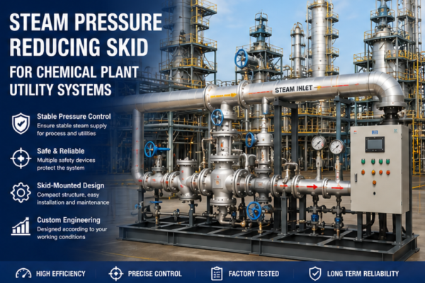 Steam Pressure Reducing Skid For Chemical Plant Utility Systems