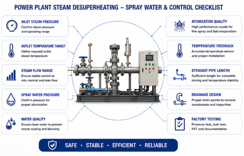 Steam Desuperheating System For Power Plant Steam Desuperheating System For Power Plant