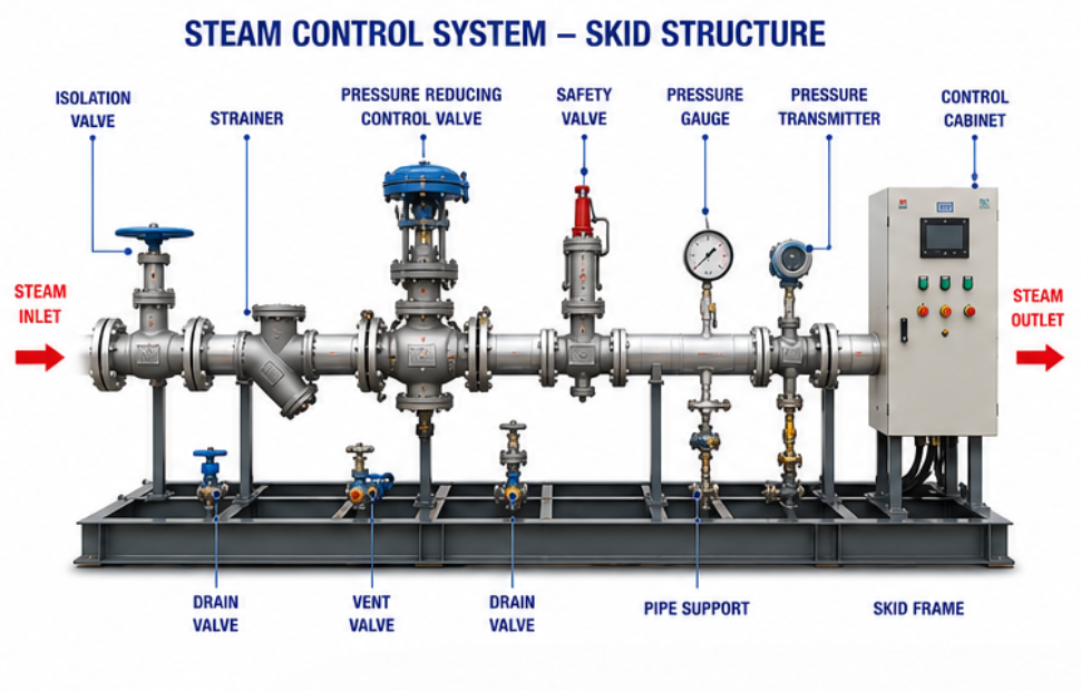 Industrial Steam Control Skid Industrial Steam Control Skid