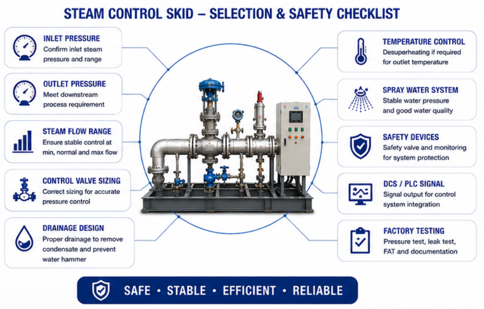Skid Mounted Steam Control System Skid Mounted Steam Control System