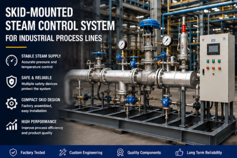 Skid-Mounted Steam Control System For Industrial Process Lines