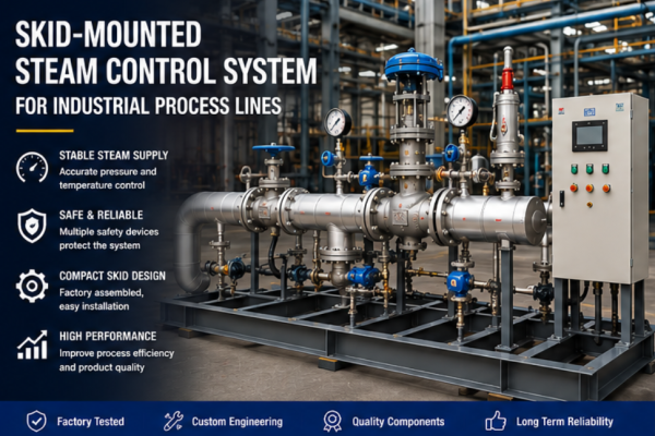 Skid-Mounted Steam Control System For Industrial Process Lines