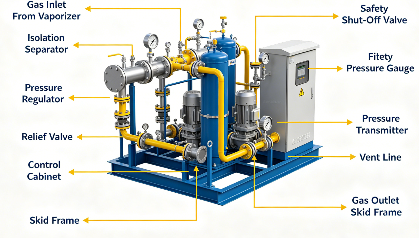 Gas Regulating Skid For LNG Satellite Station Gas Regulating Skid For LNG Satellite Station