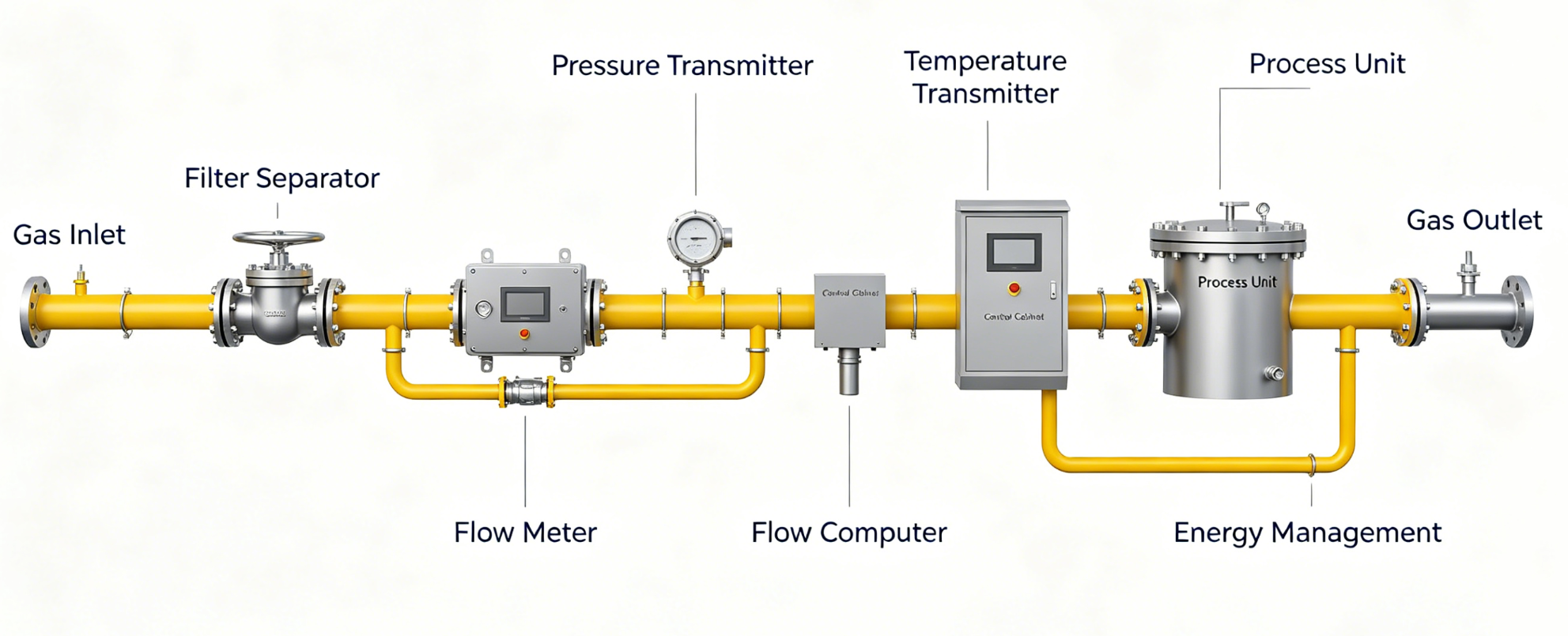 Petrochemical Gas Metering Skid Petrochemical Gas Metering Skid