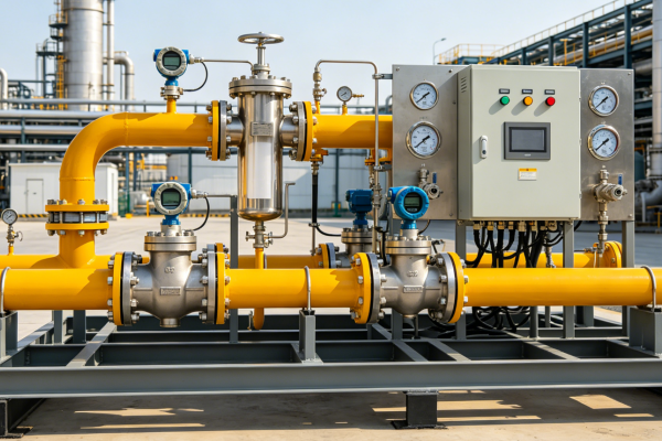 Gas Metering Skid For Petrochemical Projects