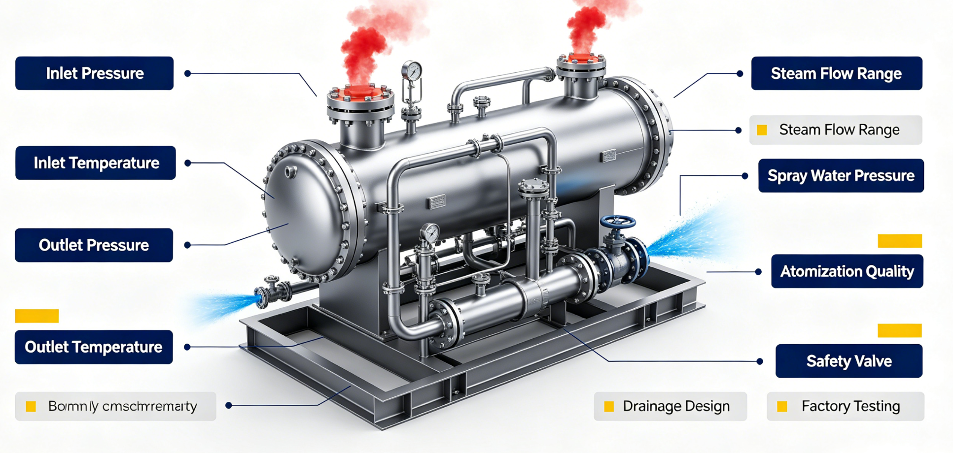 Boiler Room Steam PRDS System