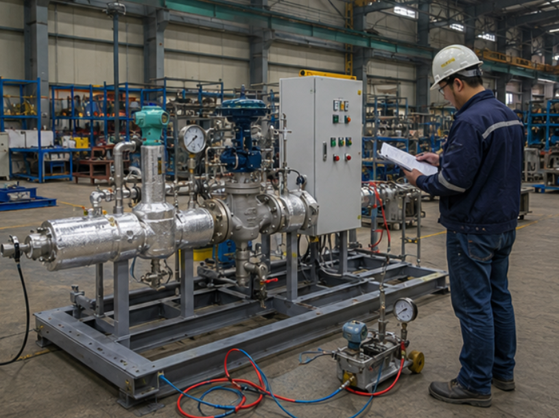 Steam Pressure Reducing Skid For Boiler Room Steam Pressure Reducing Skid For Boiler Room