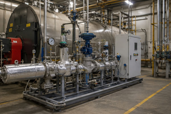 Steam Pressure Reducing Skid Manufacturer For Boiler Room Projects